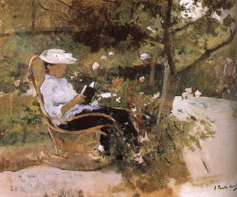 Joaquin Sorolla In the garden china oil painting image